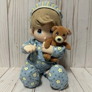 Vintage Precious Moments NWT 90’s Baby Boy Plush with Musical Pull Down